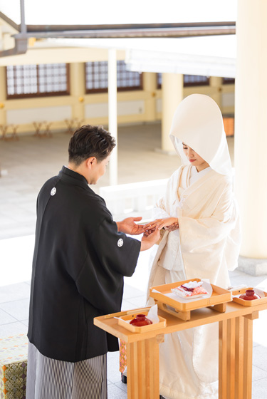 愛知縣護國神社：結婚式（本殿神前挙式）誓詞奏上